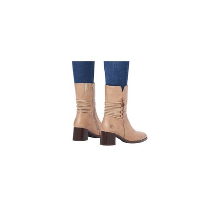 BOTTINE REMONTE D0V71 BEIGE
